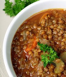 Green Lentil Soup - Sadaf.com