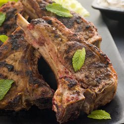 Mint Crusted Lamb Chops - Sadaf.com