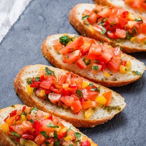 Tomato Bruschetta - Sadaf.com