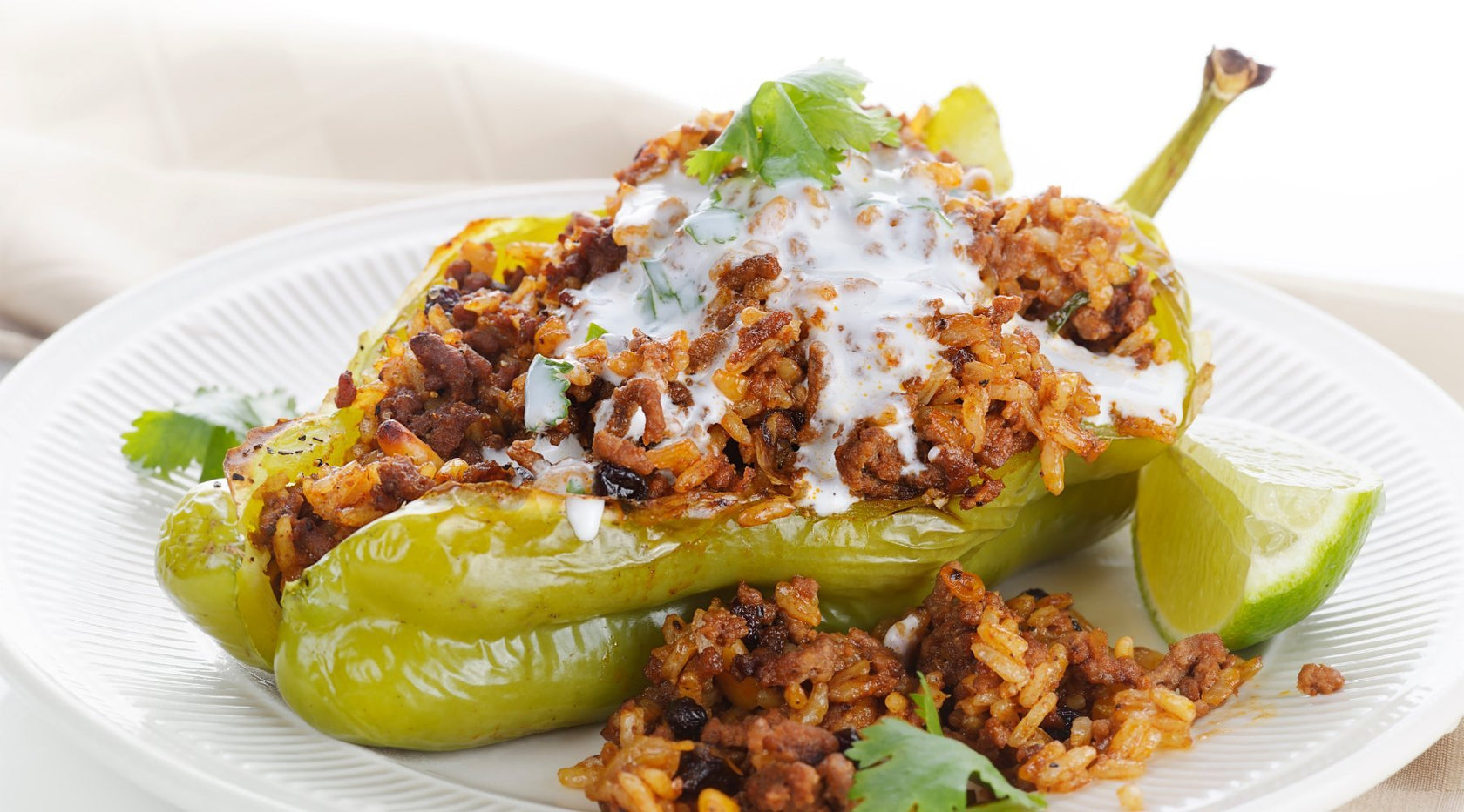 Tuna & Quinoa-Stuffed Poblano Peppers with Chipotle Aioli - Sadaf.com