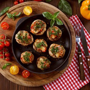 Vegetable Stuffed Mushrooms - Sadaf.com