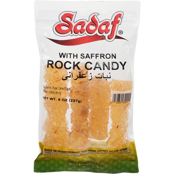 Sadaf Rock Candy with Saffron | On String – 8 oz - Sadaf.com