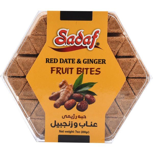 Sadaf Red Date & Ginger | 100% Natural Fruit Bites 7 oz - Sadaf.com