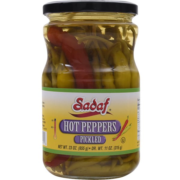 Sadaf Pickled Hot Peppers - 23 oz. - soofercoinc