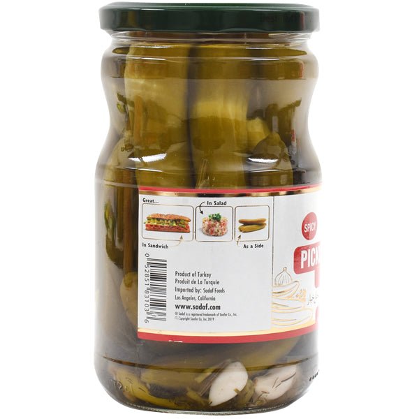 Sadaf Pickled Cucumbers | Spicy Dill - 24 oz - soofercoinc