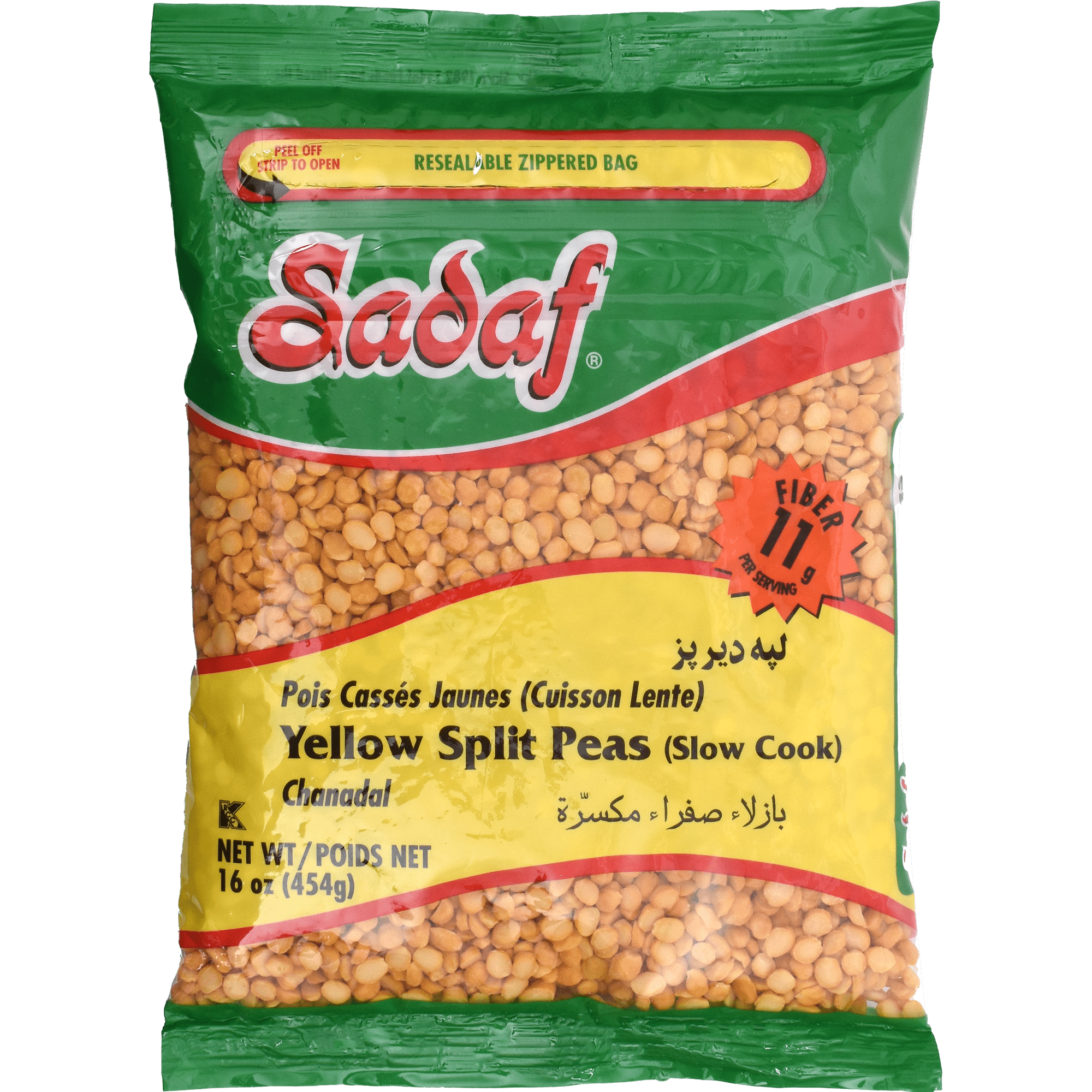 Sadaf Yellow Split Peas | Slow Cook - 16 oz. - Sadaf.com