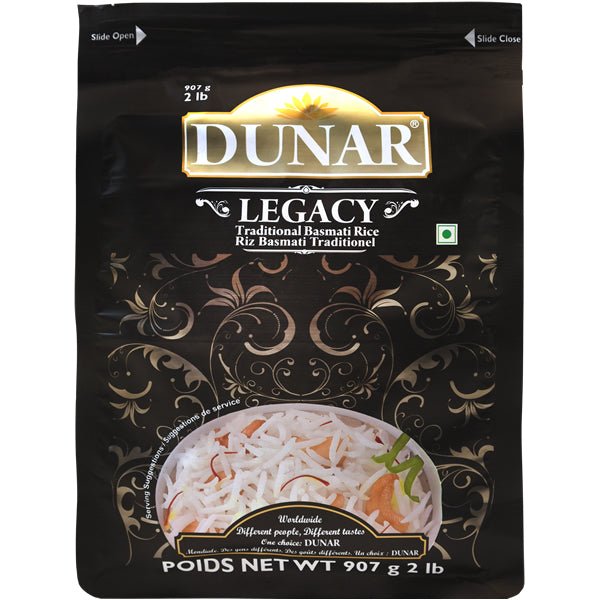 Dunar Legacy Traditional Basmati Rice 2 Lbs - Sadaf.com