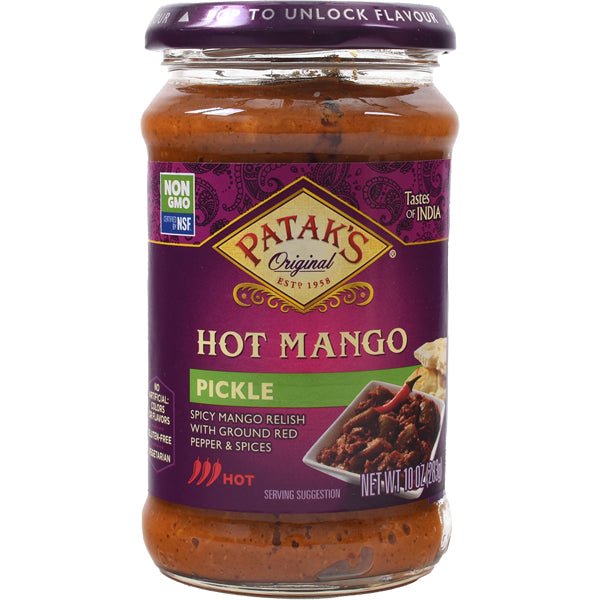 Patak's Mango Pickle | Hot - 10 oz. - soofercoinc