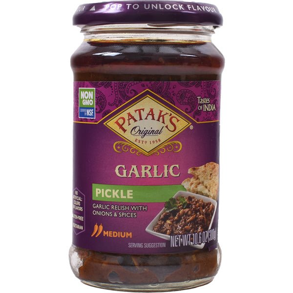 Patak's Garlic Pickle | Medium - 10 oz. - soofercoinc