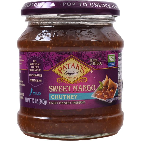 Patak's Sweet Mango Chutney - 12 oz. - soofercoinc