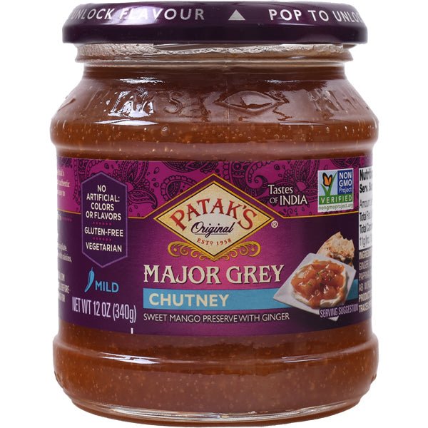 Patak's Major Grey Chutney | Mild - 12 oz. - soofercoinc