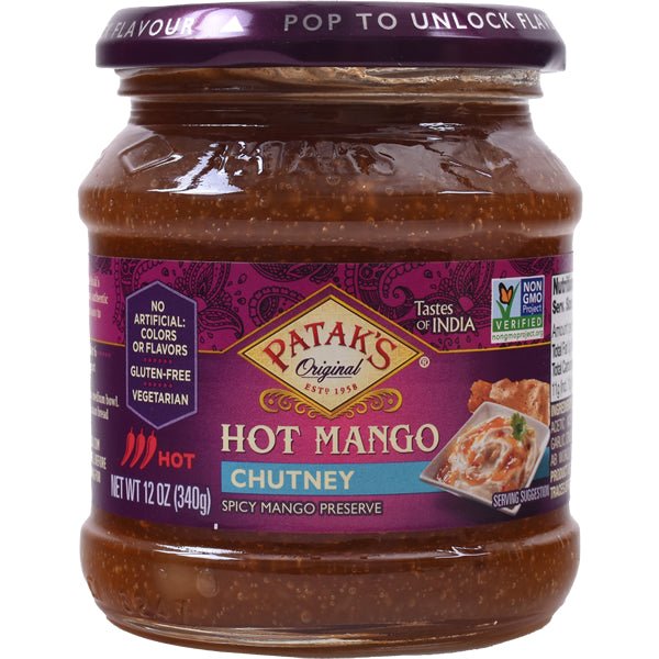 Patak's Mango Chutney | Hot - 12 oz. - soofercoinc