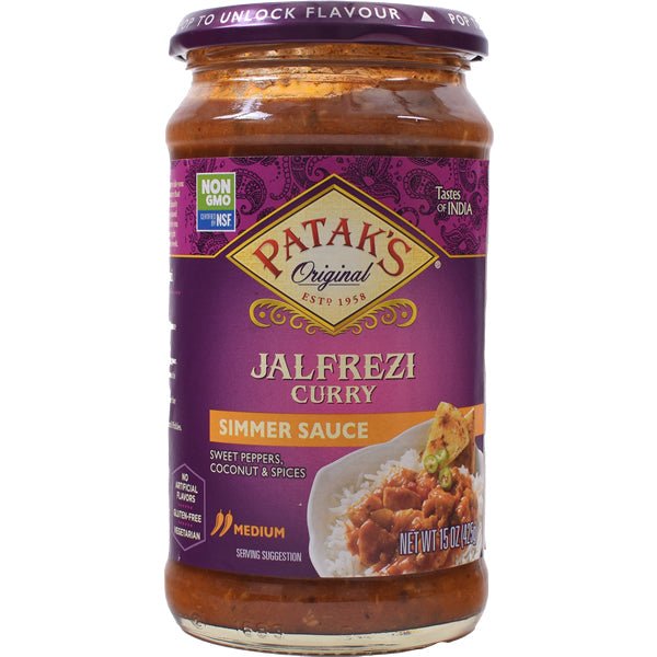 Patak's Jalfrezi Curry Simmer Sauce | Medium - 15 oz. - soofercoinc