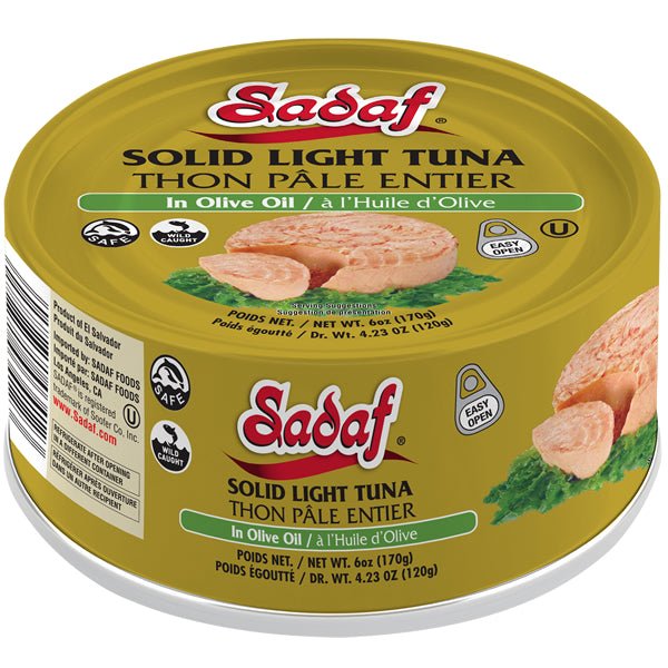 Sadaf Solid Light Tuna in Olive Oil - 6 oz. - Sadaf.com