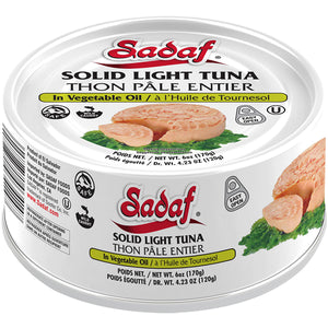 Sadaf Solid Light Tuna in Vegetable Oil | Easy Open - 6 oz.