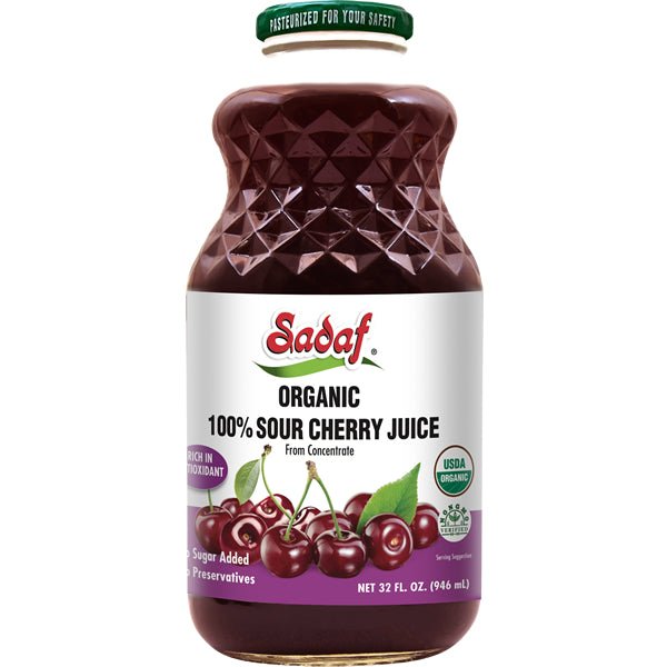 Sadaf Organic 100% Sour Cherry Tart Juice 33.8 oz - Sadaf.com