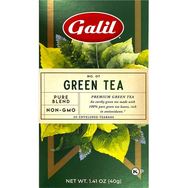 Galil Green Tea - Pure Blend 20 Enveloped Teabags 1.41 oz. - Sadaf.com