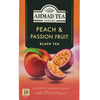 Ahmad Peach & Passion Fruit Black Tea with Fruit Pieces | 20 Tea Bags - 1.4 oz. - soofercoinc