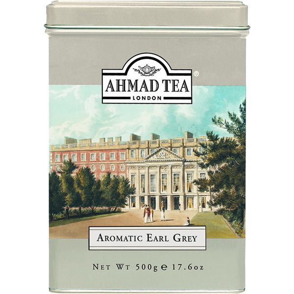 Ahmad Aromatic Earl Grey Black Tea | Loose Leaf in Tin - 17.6 oz. - soofercoinc