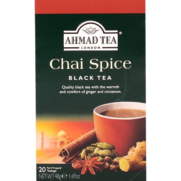 Ahmad Chai Spice Black Tea | 20 Foil Tea Bags - soofercoinc