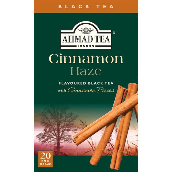 Ahmad Cinnamon Haze Black Tea | 20 Tea Bags - 1.4 oz. - soofercoinc