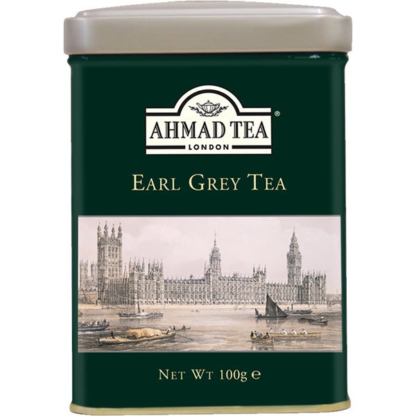 Ahmad Earl Grey Black Tea | Loose Leaf in Tin - 100g - soofercoinc