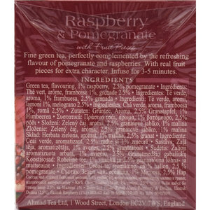 Ahmad Raspberry & Pomegranate Green Tea | 20 Tea Bags - Sadaf.comAhmad44 - 7998