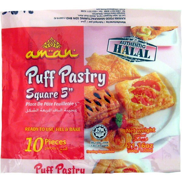 Aman Puff Pastry | Square - 21.16 oz. - soofercoinc