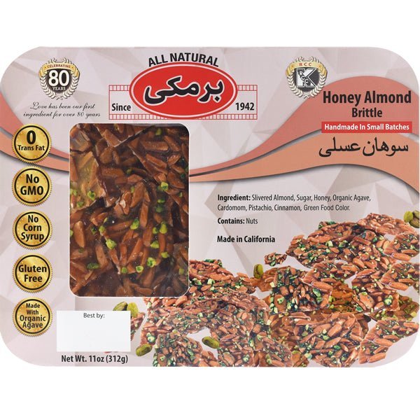 Barmaki Honey Almond Brittle | Sohan - 11 oz. - soofercoinc