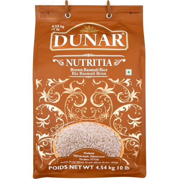 Dunar Nutritia Brown Basmati Rice - 10 lb - soofercoinc