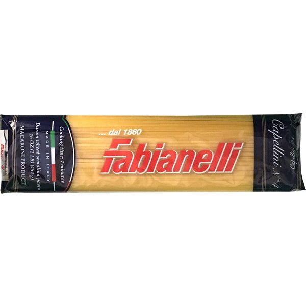 Fabianelli Capellini Angel Hair Pasta - 16 oz - soofercoinc