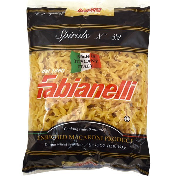 Fabianelli Spirals Pasta (Fusilli) - 16 oz - soofercoinc