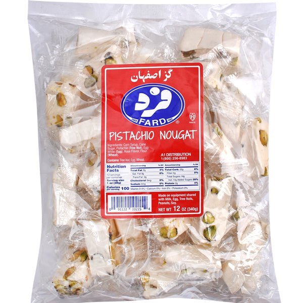 Fard Pistachio Nougat | Persian Loghmeh - 12 oz. - soofercoinc