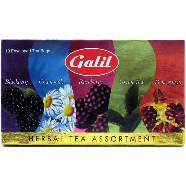 Galil Herbal Tea Assortment | 10 Envelope Tea Bags - soofercoinc