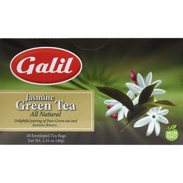 Galil Jasmine Green Tea | 20 Enveloped Tea Bags - soofercoinc