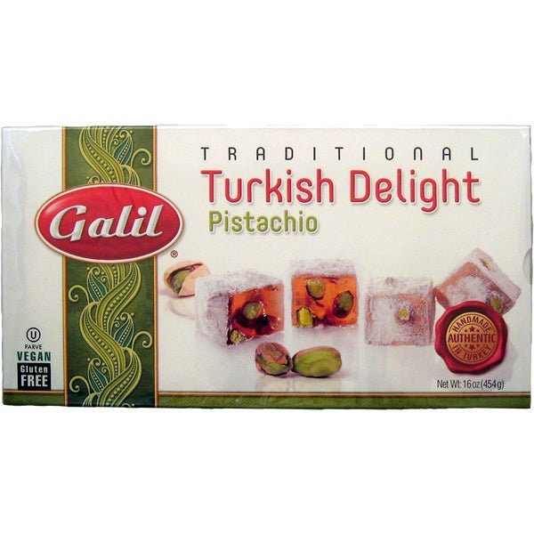 Galil Lokum Traditional Turkish Delight | Pistachio - 16 oz. - soofercoinc