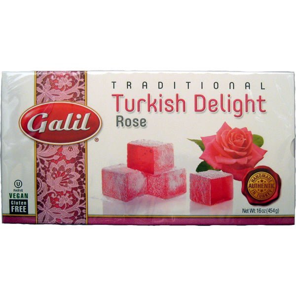 Galil Lokum Traditional Turkish Delight | Rose - 16 oz. - soofercoinc