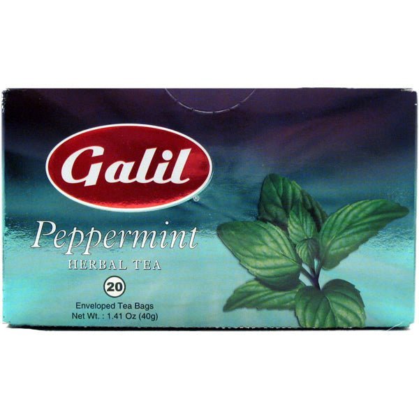 Galil Peppermint Herbal Tea | 20 Tea Bags - 1.41 oz. - soofercoinc