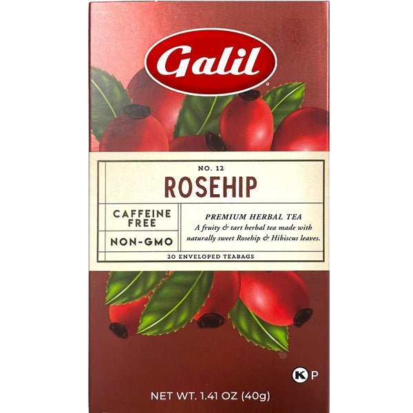 Galil Rosehip Herbal Tea | 20 Tea Bags - 1.41 oz. - soofercoinc