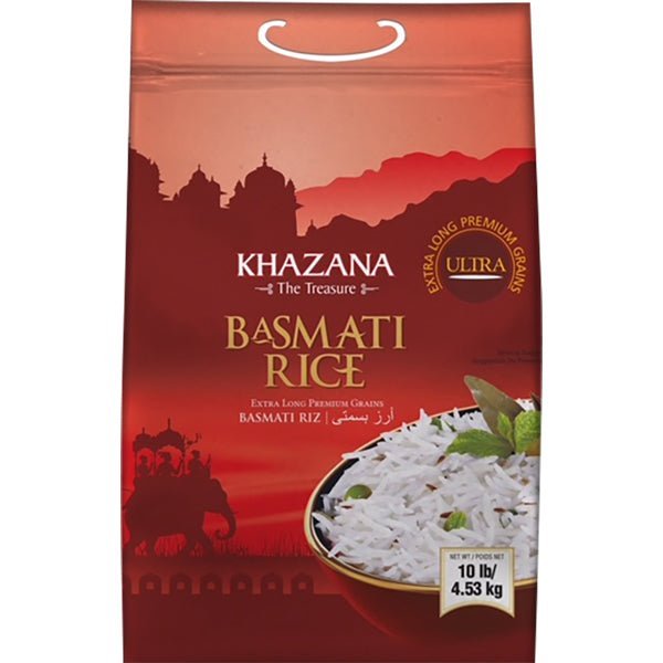 Khazana The Treasure Basmati Rice Ultra - 10 lb - soofercoinc