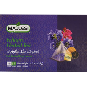 Majlesi Echium Herbal Tea | Gol Gavzaban Tea | 14 Pyramid Sachets - Sadaf.comSadaf.com43 - 8031