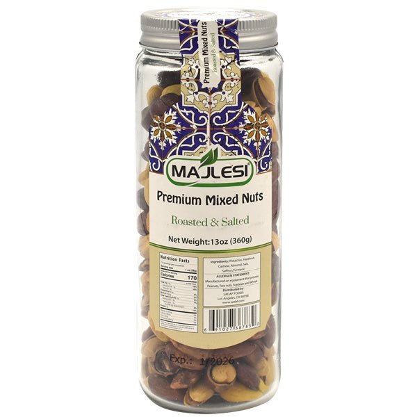 Majlesi Mixed Nuts | Premium Roasted & Salted 13 oz - soofercoinc