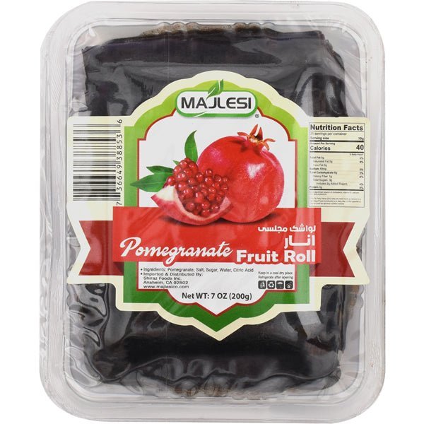 Majlesi Pomegranate Fruit Roll 7 oz - Sadaf.com