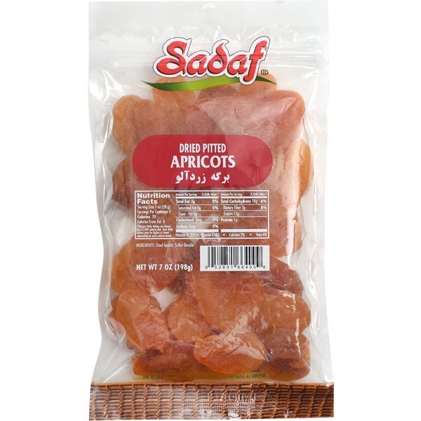 Sadaf Dried Apricots | Pitted - 7 oz. - soofercoinc