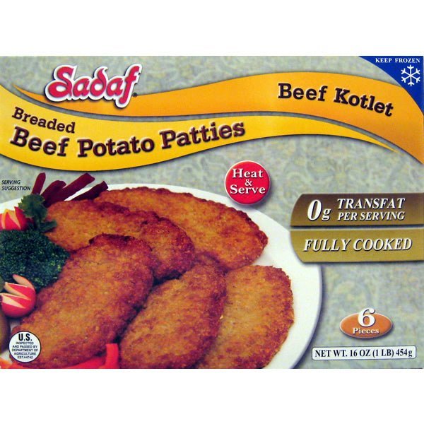 Sadaf Beef Kotlet | Frozen - 16 oz. - Sadaf.com