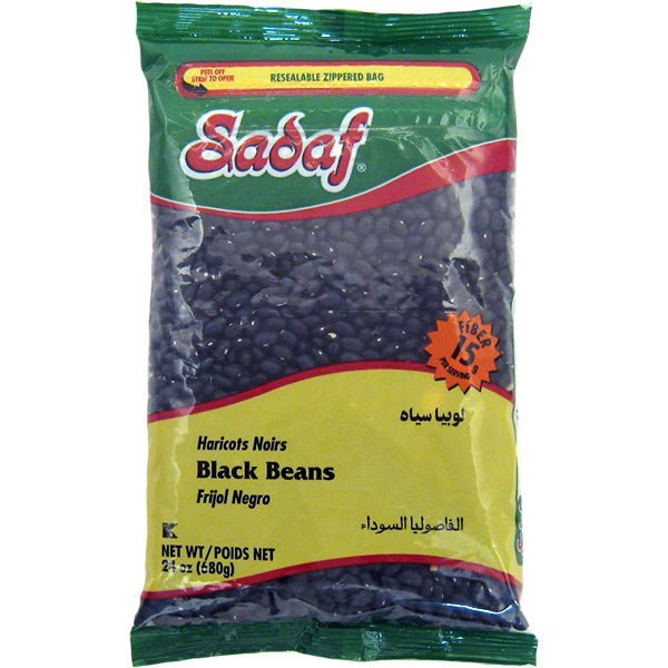 Sadaf Black Beans | Dried - 24 oz. - soofercoinc