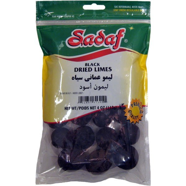 Sadaf Black Dried Limes (Limoo Omani) | Whole - 4 oz. - soofercoinc