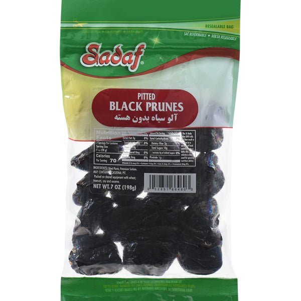 Sadaf Black Prunes | Pitted - 7 oz. - soofercoinc