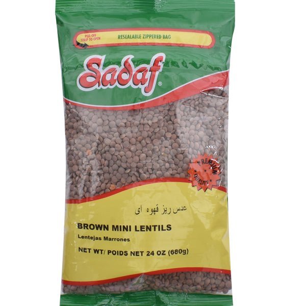 Sadaf Brown Lentils | Mini - 24 oz - soofercoinc