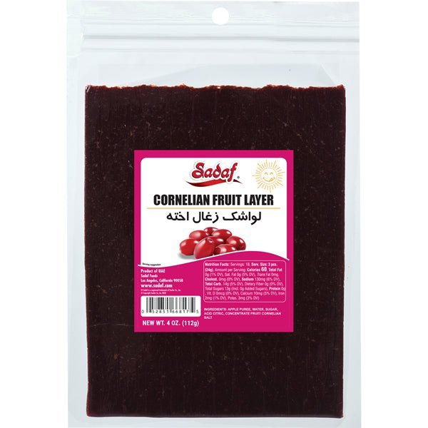 Sadaf Cornelian Cherry Fruit Layers 4 oz | Lavashak - soofercoinc